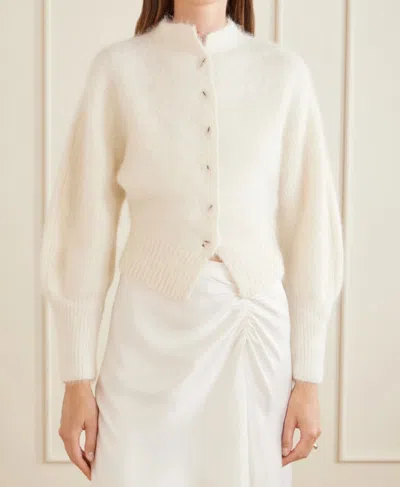 Sir Lise Cardigan In Ivory In Neutral