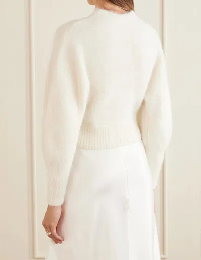 Sir Lise Cardigan In Ivory In Neutral