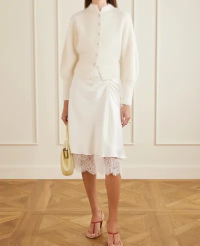 Sir Lise Cardigan In Ivory In Neutral