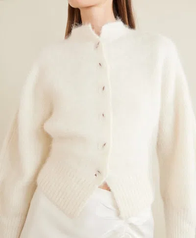 Sir Lise Cardigan In Ivory In Neutral