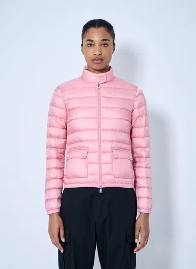 Moncler Women Lans Short Down Jacket Pink In Pink