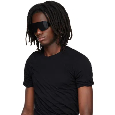 Rick Owens Phleg Rectangular Sunglasses In Black