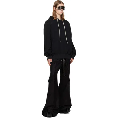 Rick Owens Black Concordians Tailored Cargobelas Cargo Pants In Black