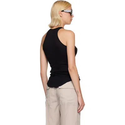 Rick Owens Basic Rib Tank Top For Women In Black