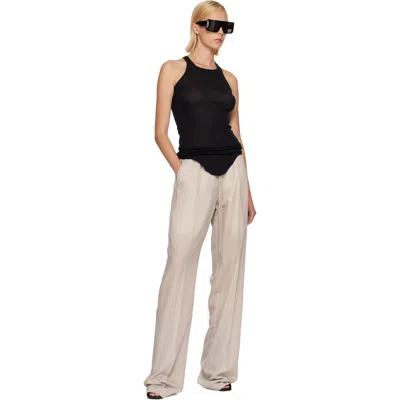 Rick Owens Basic Rib Tank Top For Women In Black