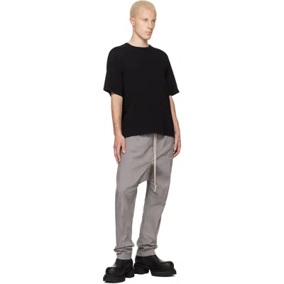 Rick Owens Short-sleeved Cotton T-shirt In Black