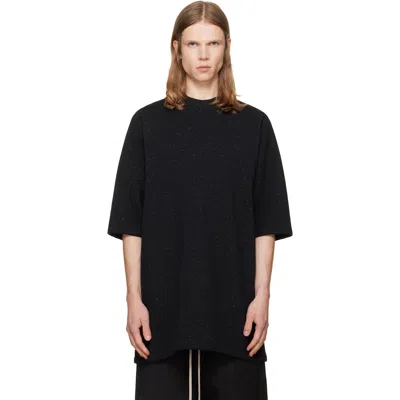 Rick Owens Black Crew Neck T-shirt In Black