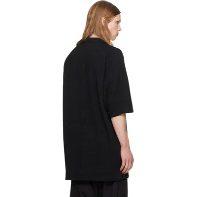 Rick Owens Black Crew Neck T-shirt In Black