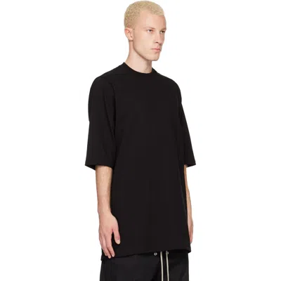 Rick Owens Black Crew Neck T-shirt In Black