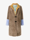 SAKS POTTS LONG SHEARLING COAT