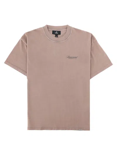 Represent T-shirt Con Logo In Brown
