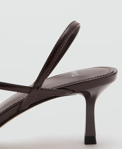 Mango Slingback Sandal In Brown