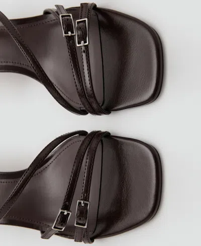 Mango Slingback Sandal In Brown