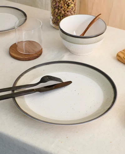 Earth & Clay Harlow Earthenware 12-piece Dinnerware Set In Neutral