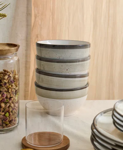 Earth & Clay Harlow Earthenware 12-piece Dinnerware Set In Neutral