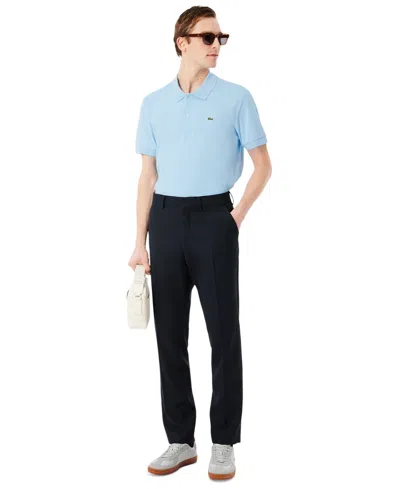 Lacoste Short Sleeved Mens Polo Shirt In Blue