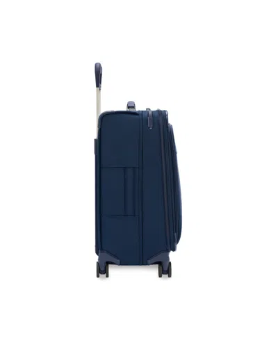 Briggs & Riley Baseline Compact Medium Checked Expandable Spinner In Blue