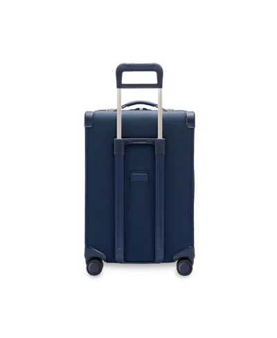 Briggs & Riley Baseline Compact Medium Checked Expandable Spinner In Blue