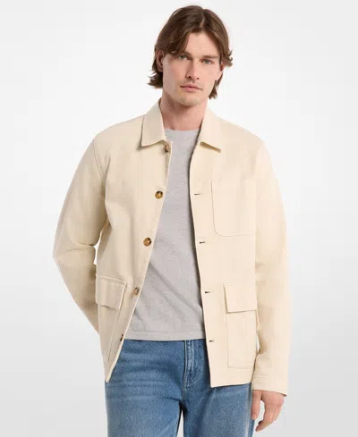 Michael Kors Denim Chore Jacket In Neutral