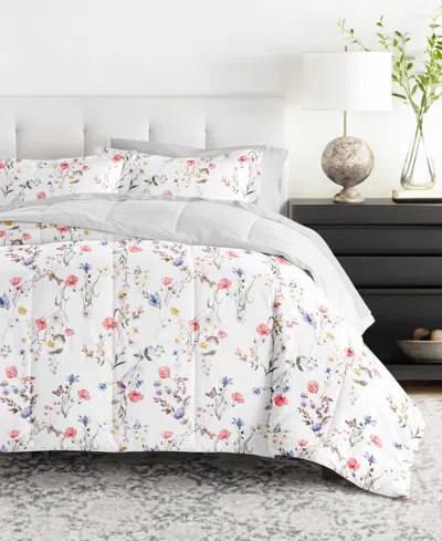 Ienjoy Home Bedding Bundle Patterned 5-piece Comforter Set, Twin In White