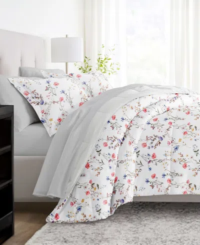 Ienjoy Home Bedding Bundle Patterned 5-piece Comforter Set, Twin In White