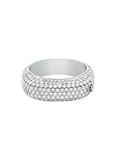 Michael Kors Soft Square Ring In Silver