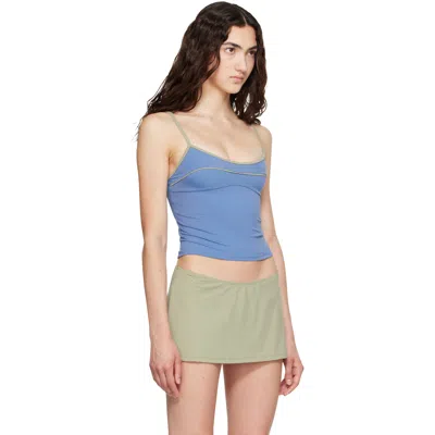 Fruity Booty Blue Reef Tankini Top In Blue