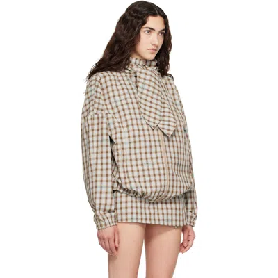 Sandy Liang Beige Eddy Jacket In Multi
