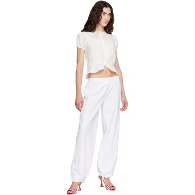 Fruity Booty White Daisy Blouse In White