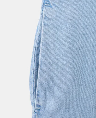 Mango Lyocell Denim Jumpsuit In Light Blue
