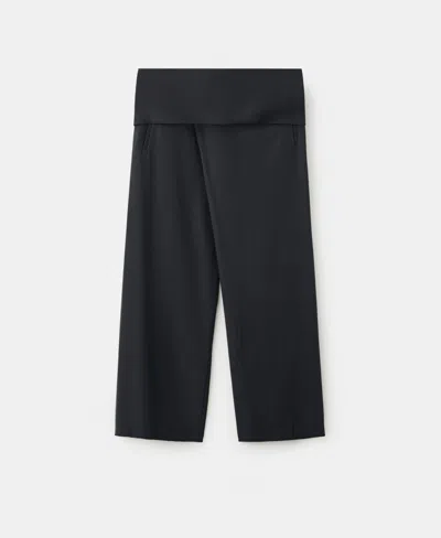 Mango 100% Lyocell Trousers In Gray