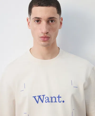 Mango Men's Cotton Printed T-shirt In Neutral