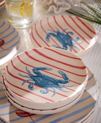 Oneida 24/7 Melamine Wharfside 12pc Dinnerware Set In Neutral