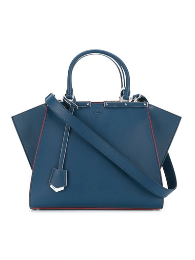 Shop Fendi Blue 3 Jours Shopper Bag