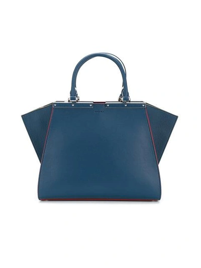 Shop Fendi Blue 3 Jours Shopper Bag