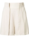 CHLOÉ pleat detail shorts,DRYCLEANONLY