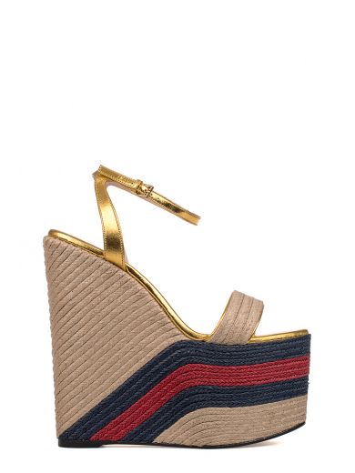 gucci leather platform espadrille