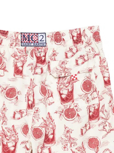Mc2 Saint Barth 귀스타비아 칵테일 프린트 스윔 쇼츠 In Multi