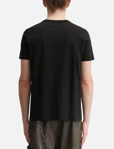 Rick Owens Short-sleeved Cotton T-shirt In Black