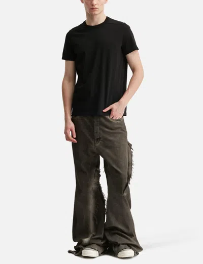Rick Owens Short-sleeved Cotton T-shirt In Black