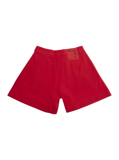 Maxco. Belt Loop Shorts In Red