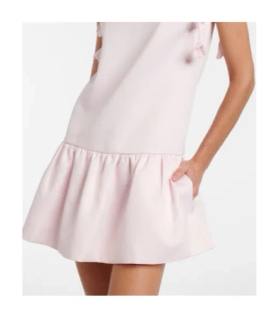 Self-portrait Womens Self Portrait Flower-embellished Woven Mini Dress In Pink