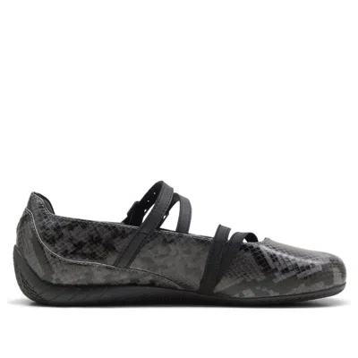 Puma Cool Dark Grey Speedcat Snake Print Ballet Flats-like Sneakers In Black