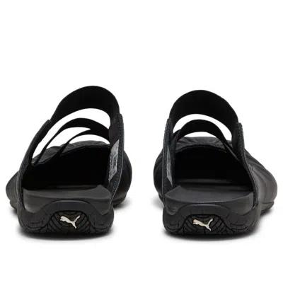 Puma Speedcat Elasticated Strap Mules In Black