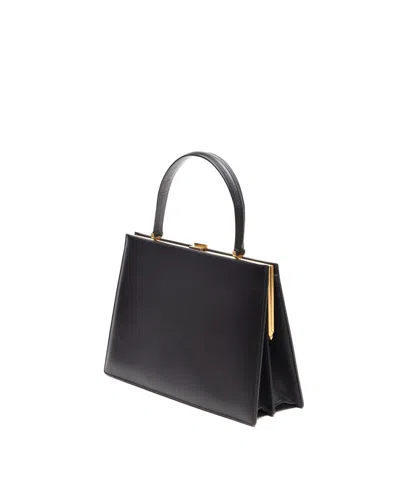 Celine Céline  Medium Clasp Bag In Black