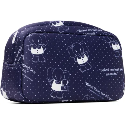 Sandy Liang Navy Smol Pouch In Multi