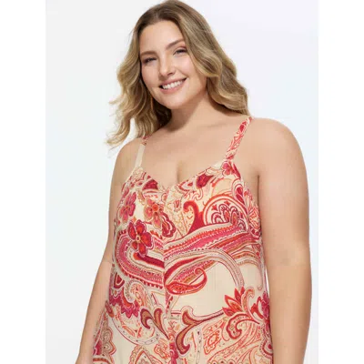 Bloomchic Boho Print Asymmetrical Hem Jumpsuit In Multi