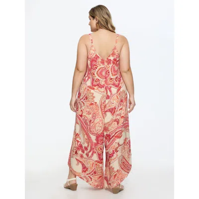 Bloomchic Boho Print Asymmetrical Hem Jumpsuit In Multi
