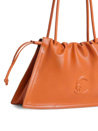 Coccinelle Dulse Medium Leather Bag In Sand