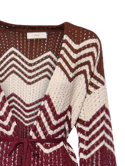Akep Chevron Cardigan In Multi